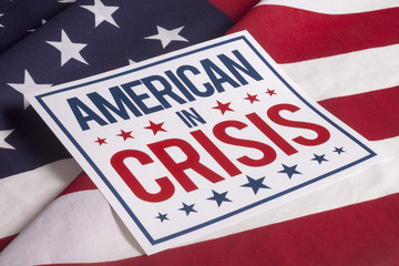 Fototapeta na wymiar Election Day American in crisis