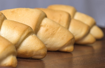 Bread rolls closeup shot 
