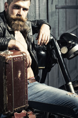 Handsome man with briefcase