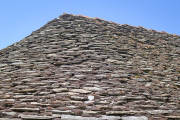 Old stone roof. Color image