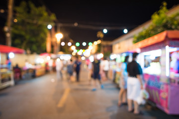 bokeh from night market