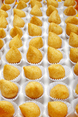 Coxinha de Galinha - Brazilian deep fried chicken snack, popular