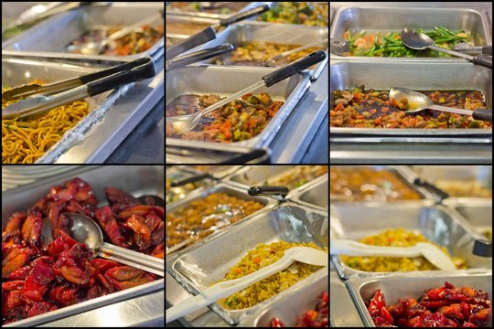 Chinese Food Buffet Trays