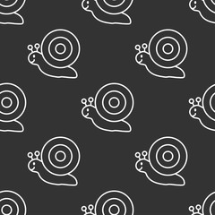 seamless pattern with snails