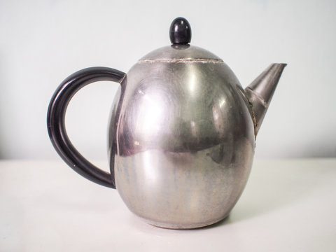 vintage shining stainless jug