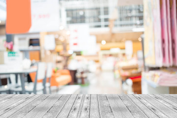 Blurred image of shopping mall and bokeh background