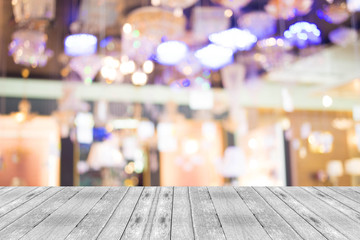 Blurred image of shopping mall and bokeh background