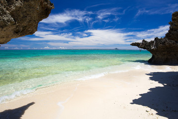 沖縄のビーチ・水納島