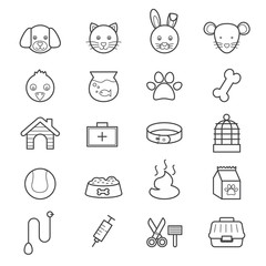 Pet Icons Line