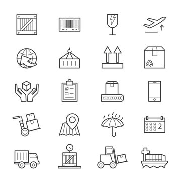 Logistics Icons Line