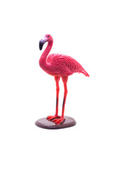 Bird figurine toy isolated over a white background 