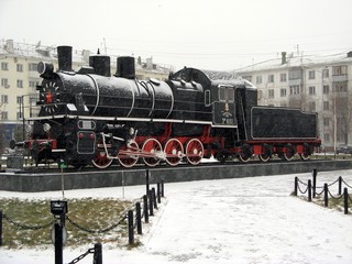 Naklejka premium steam locomotiv