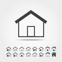 house icon set