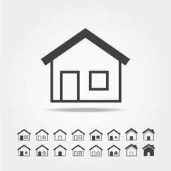 house icon set