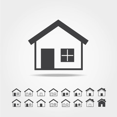 house icon set
