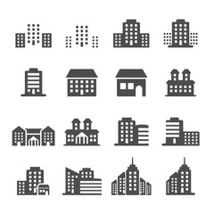 building icon set 4, vector eps10