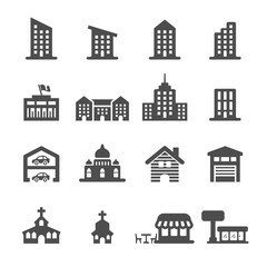 building icon set 3, vector eps10