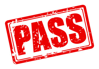 Pass red stamp text