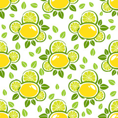 lemon seamless pattern