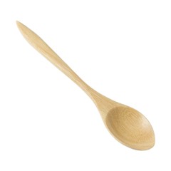 Wooden Spoon Isolated on A White Background