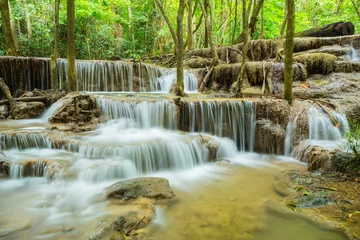 Foto op Canvas Huai Mae Khamin waterfall in  Kanchanaburi province, Thailand © chalit555