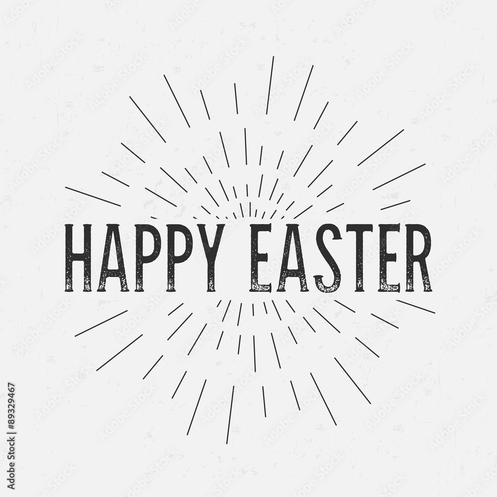 Poster abstract creative concept vector design layout with text - happy