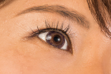 Obraz premium カラーコンタクトとエクステcolored contact and eyelashes 