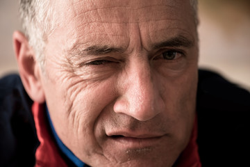 Portrait of a handsome middle age man