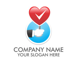 Obraz premium love heart check