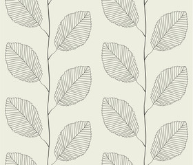 Seamless pattern from leaves