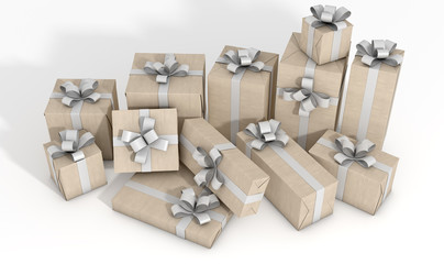 Scattered Gift Box Pile