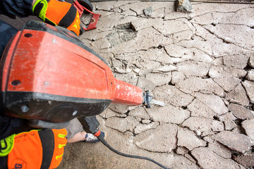 Jackhammer in action
