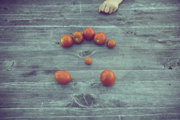 child harvest fresh bio tomato