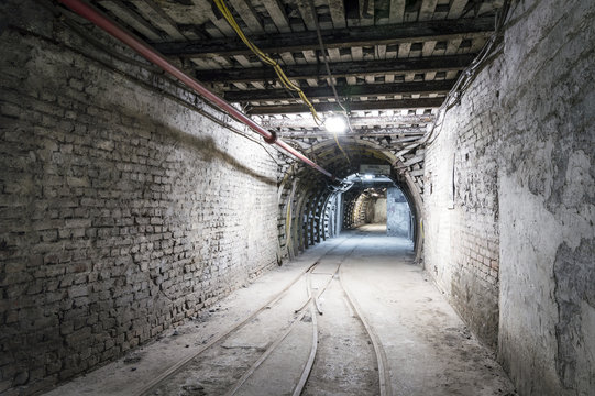  Underground illuminated tunnel
