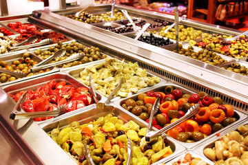 Self service salad bar