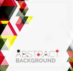 Abstract geometric background. Modern overlapping triangles