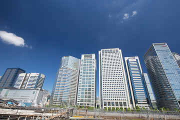 Fototapeta na wymiar 東京品川の高層ビル群
