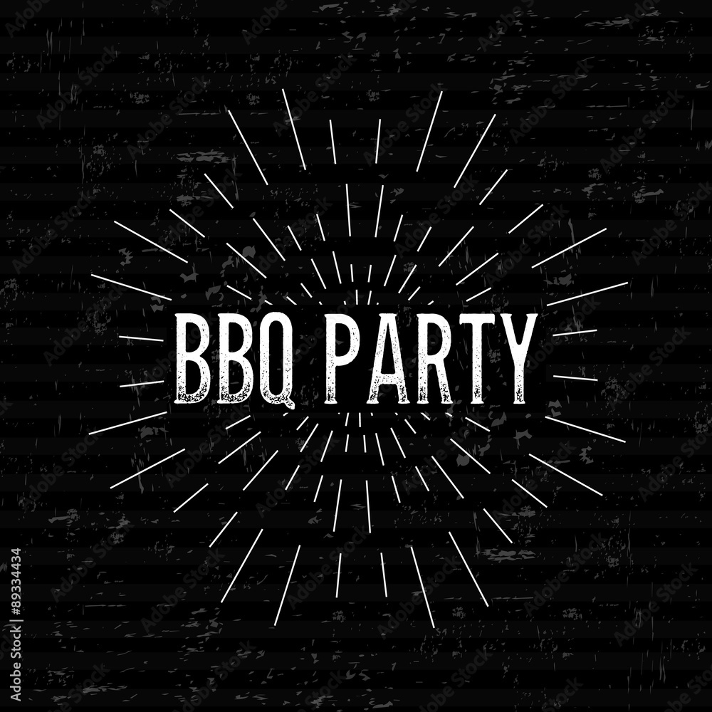 Aufkleber abstract creative concept vector design layout with text - bbq