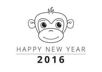 Chinese New Year of monkey 2016