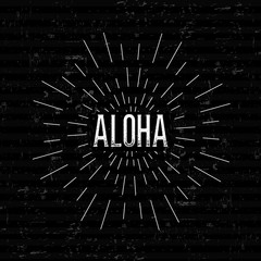 Abstract Creative concept vector design layout with text - aloha © happyvector071