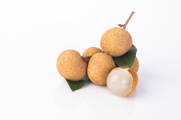 longan fruit on a background