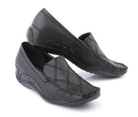 Pair of women shoes isolated on white