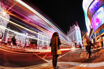 Busy Piccadilly Circus in London by night, England, UK © Tomas Marek