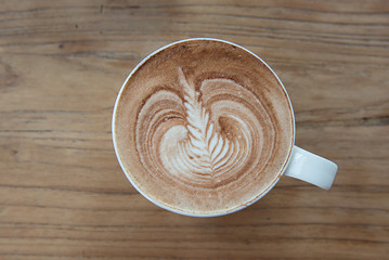 Latte art coffee