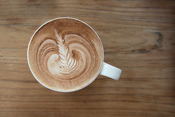 Latte art coffee