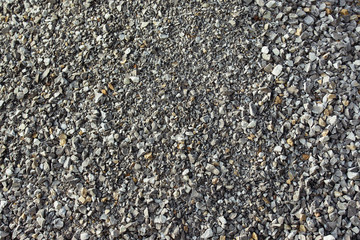 Closeup image of crushed concrete heap as natural background