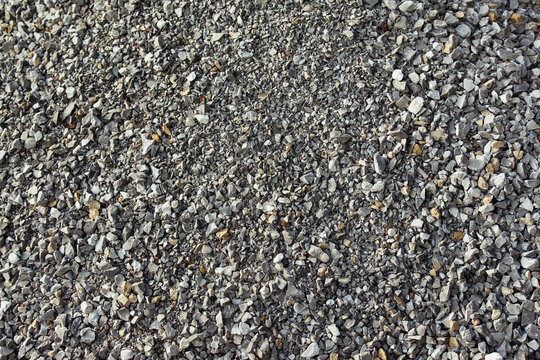 Closeup image of crushed concrete heap as natural background
