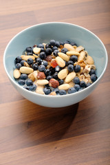 müsli mit blaubeeren
