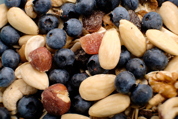 müsli mit blaubeeren