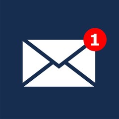 Simple image unread mail white